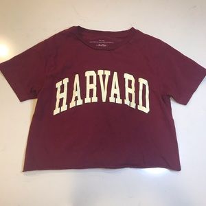 “HARVARD” Cropped Tee